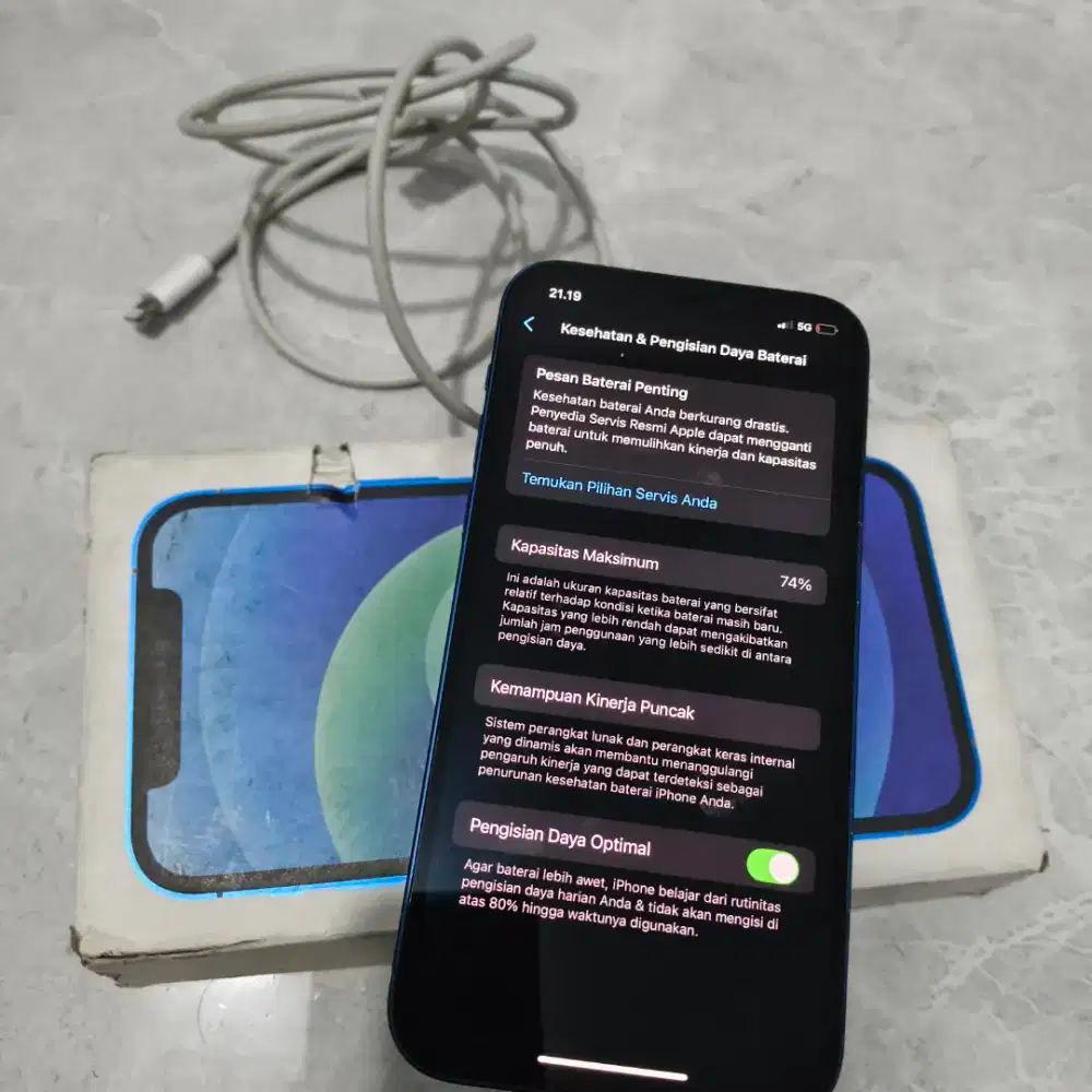 Iphone 12 64gb Blue mantap