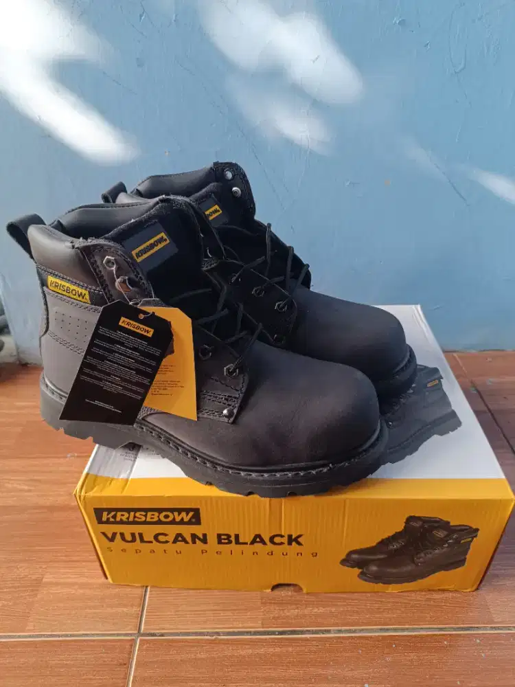 Sepatu Safety Vulcan Black Krisbow