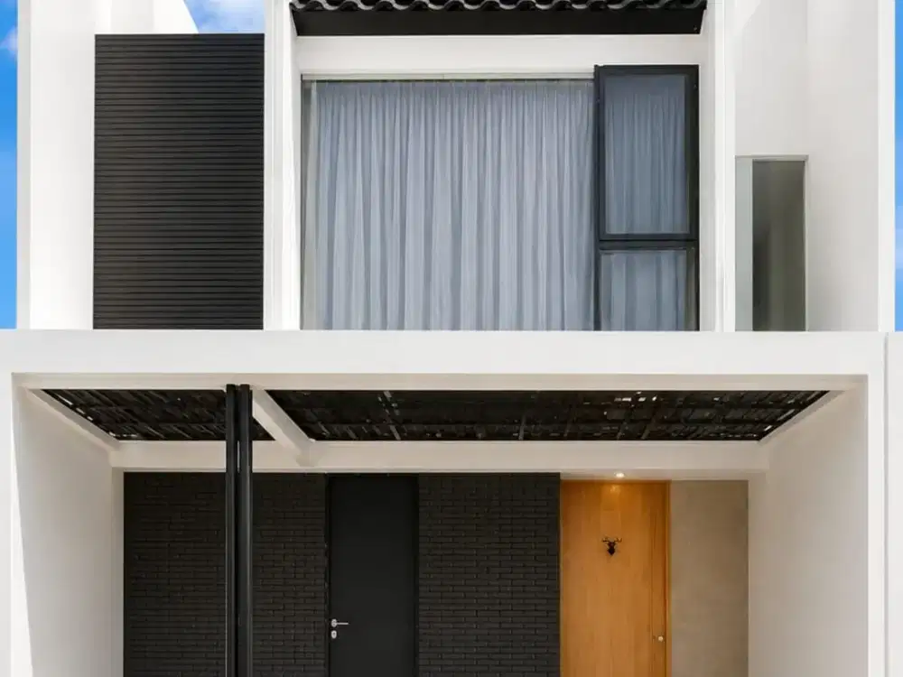 Rumah modern minimalis fully furnished 2 lantai lokasi straetgis di jakarta selatan
