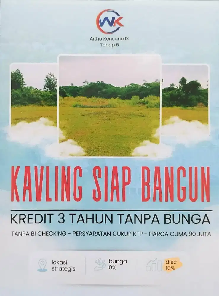 Jual Tanah Kavling Siap Bangun Tahap 6