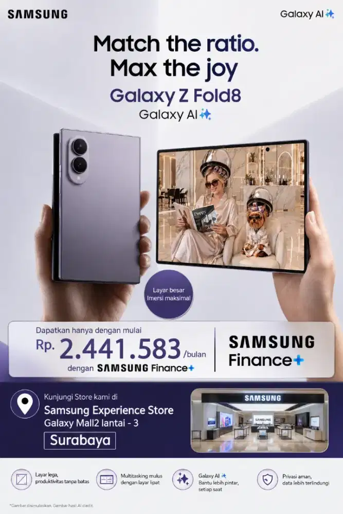 Cicilan Samsung Z Fold8 terbaru Tanpa Kartu Kredit