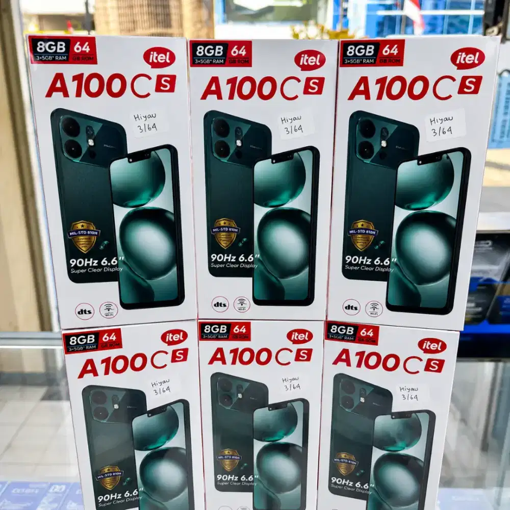 Itel A100cs ram 3+5/64GB Resmi Segel