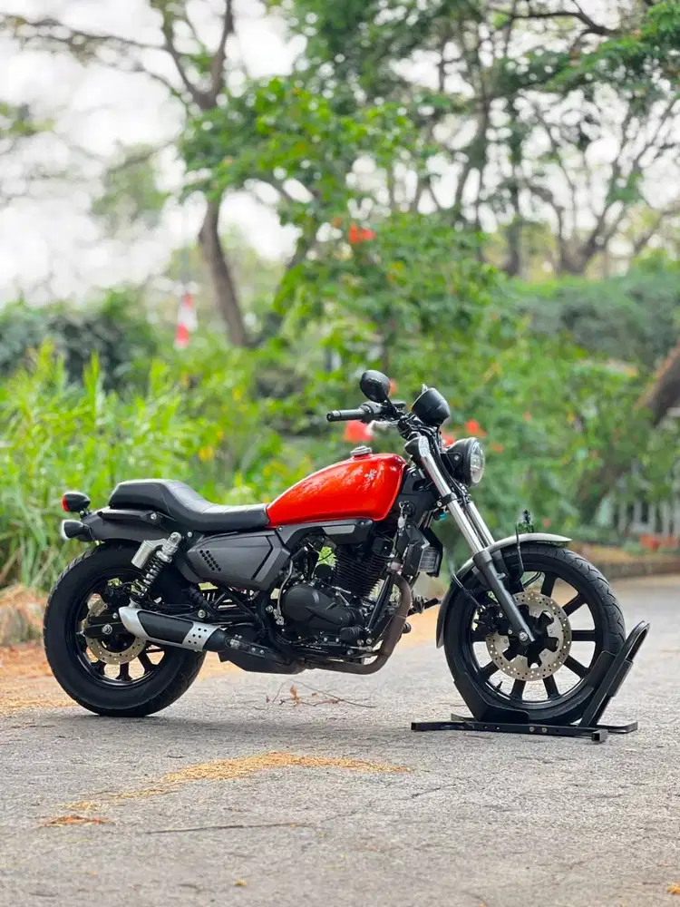BENELLI MOTOBI EVO 200 ORANGE 2024 KM 2K PAJAK PANJANG SIAP GASPOL