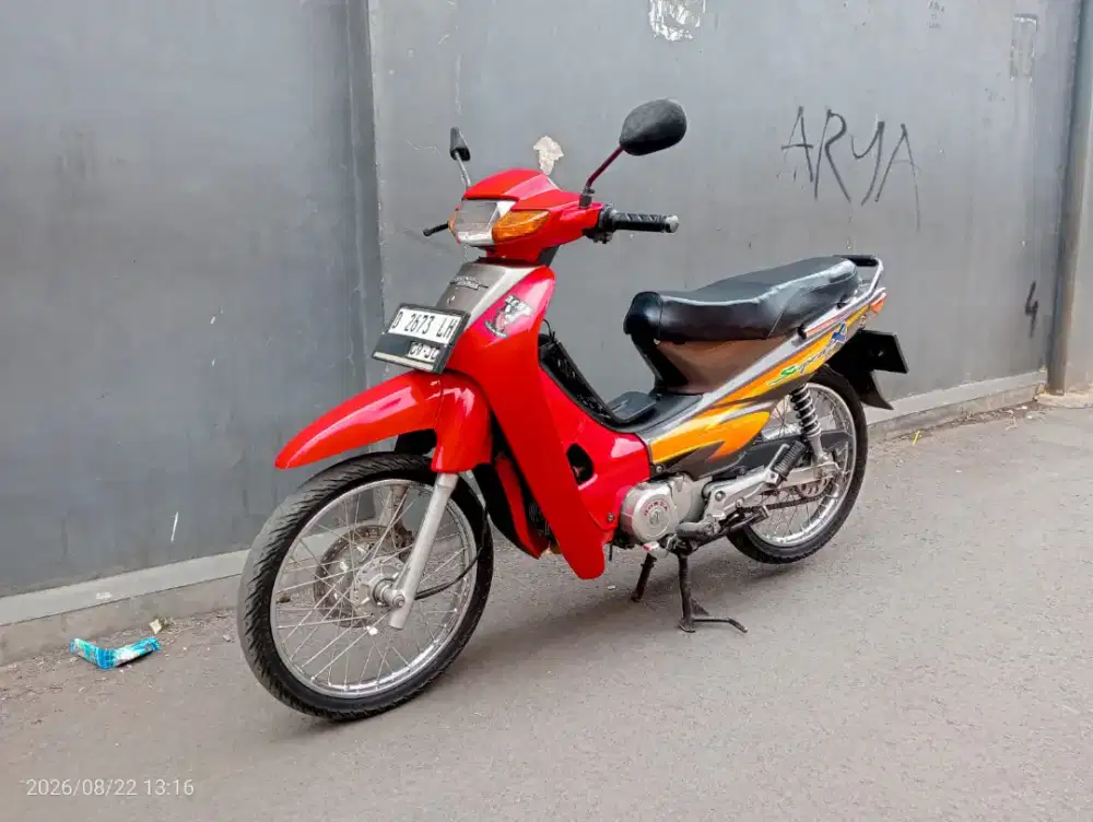 Jual Honda Supra X 2001 abu merah