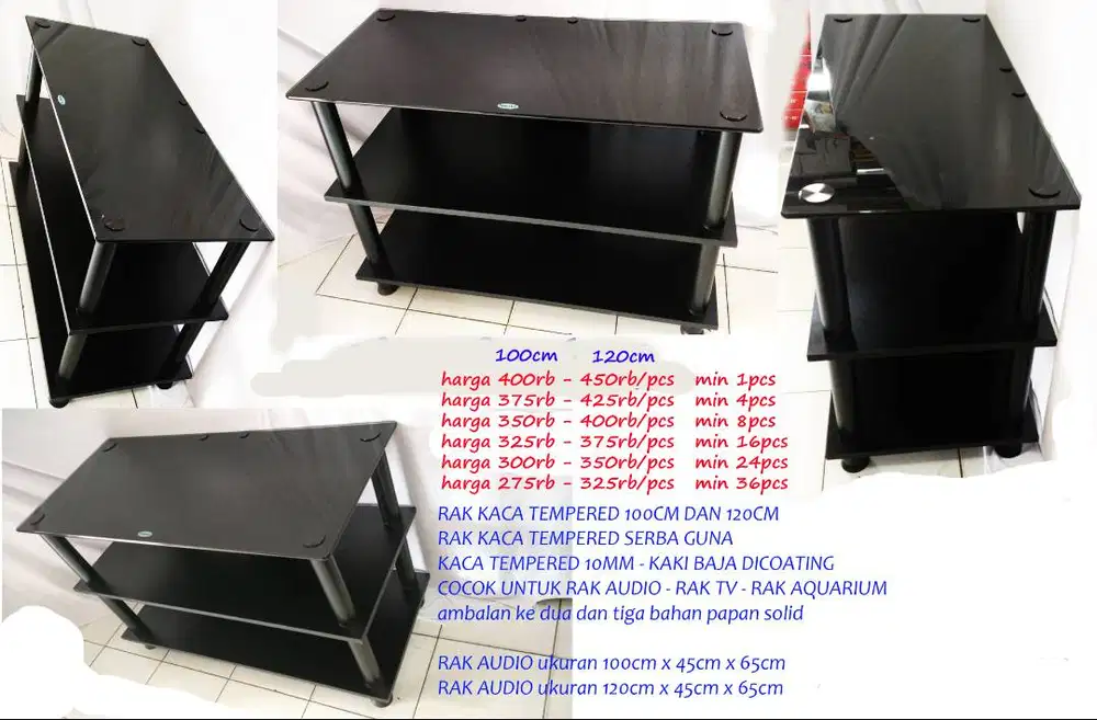 promo rak audio minimal 2pcs