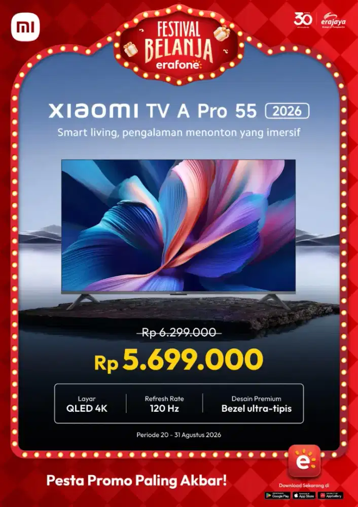 PROMO SPESIAL XIAOMI TV DI ERAFONE KUTABUMI