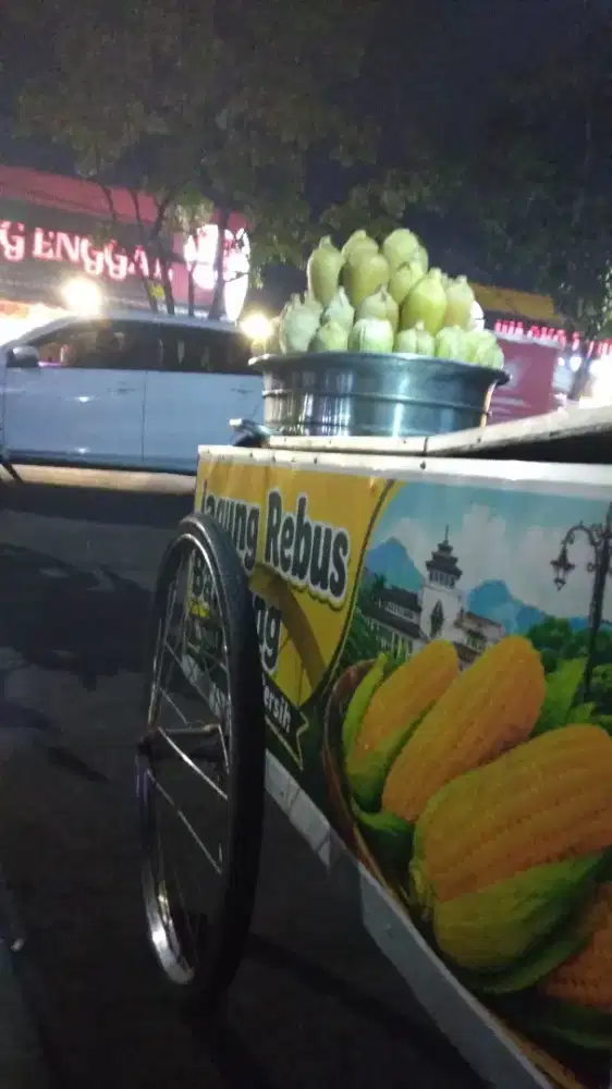Berjualan Makanan Sehat Pakai Gerobak