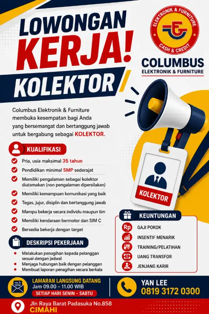 LOWONGAN KERJA KOLEKTOR