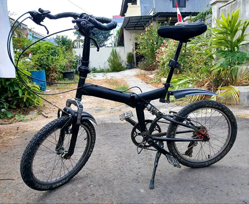 Folding Bike United Quest FX02 | Sepeda Lipat MTB style Seli Bullhorn