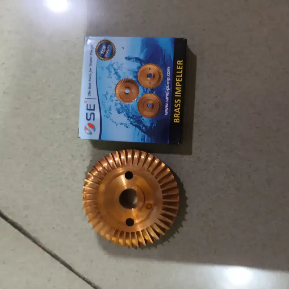 Kipas impeller kuningan bekas rasa baru