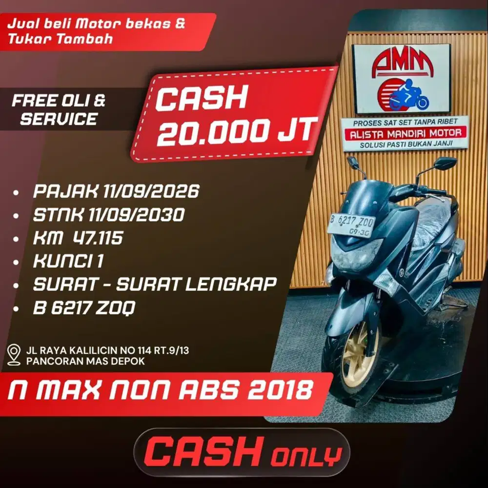 N MAX OLD 2018 PAJAK ON BISA TUKARA TAMABH / BAYAR PAKAI CC/PAYLATER