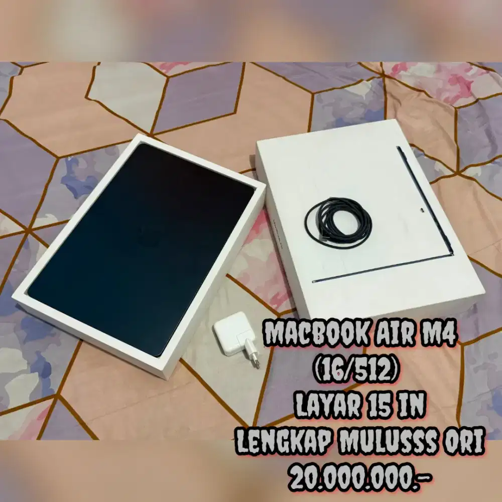 Macbook Air M4 (16/512) layar 15 in