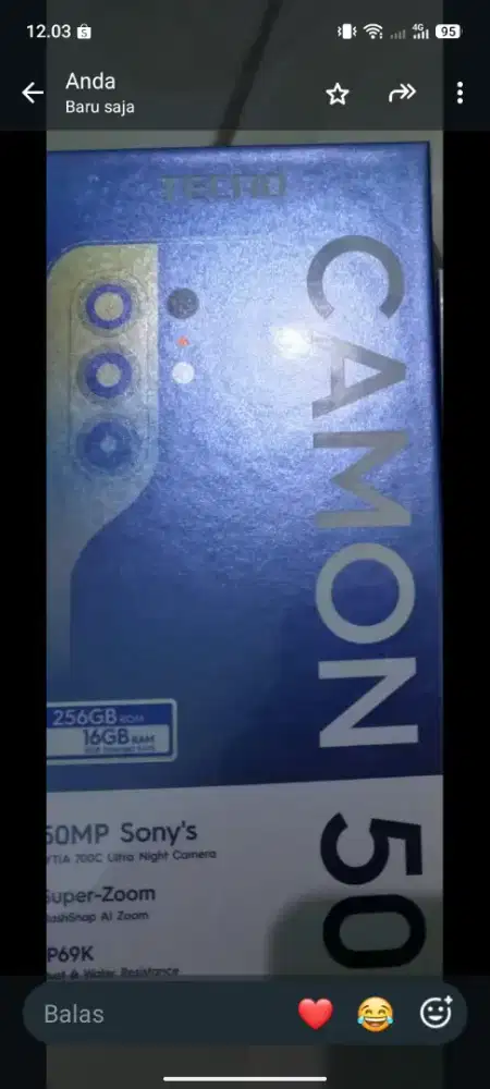 Hape Tecno camon 50 8/256