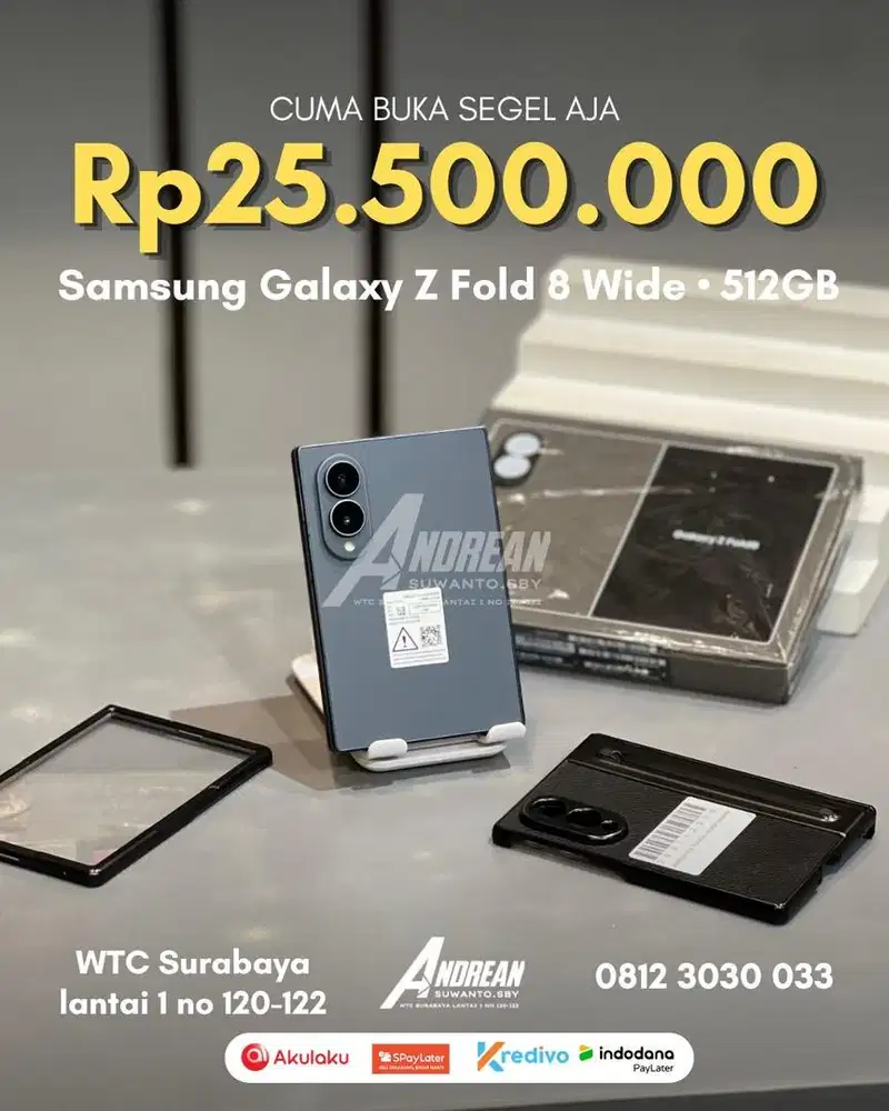 Samsung Zfold 8 wide 512gb Buka Segel