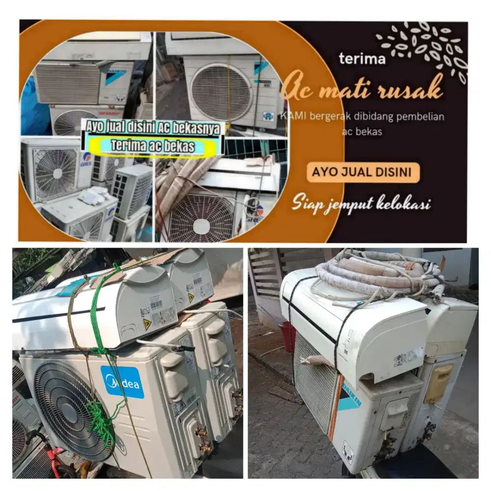 Terima ac bekas rusak