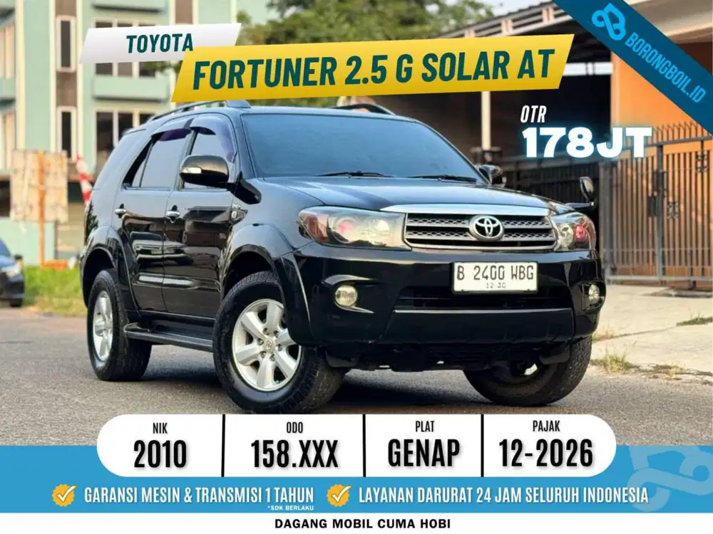 Fortuner G 2.5 SOLAR 2010 AT