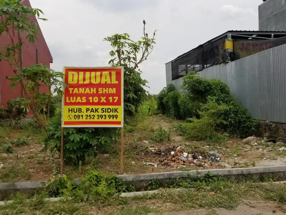 Dijual Tanah SHM, Luas Tanah 10 x 17