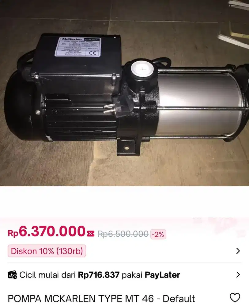 Mesin air Bossco mt 46