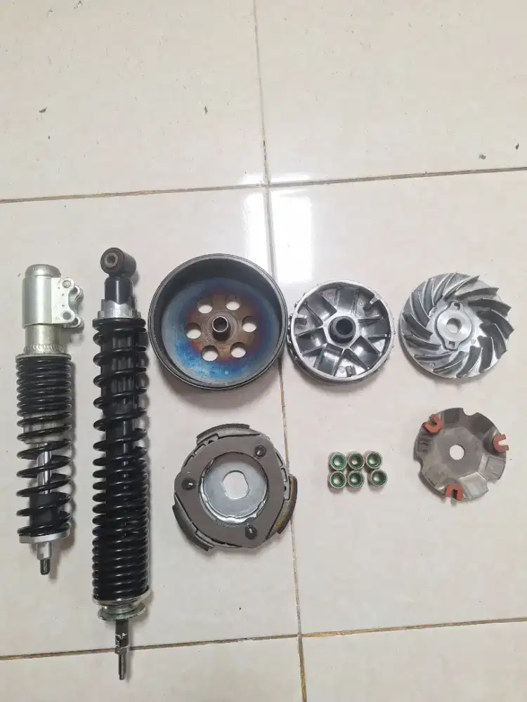 Jual part original vespa matic sprint kampas ganda pulley shockbreaker