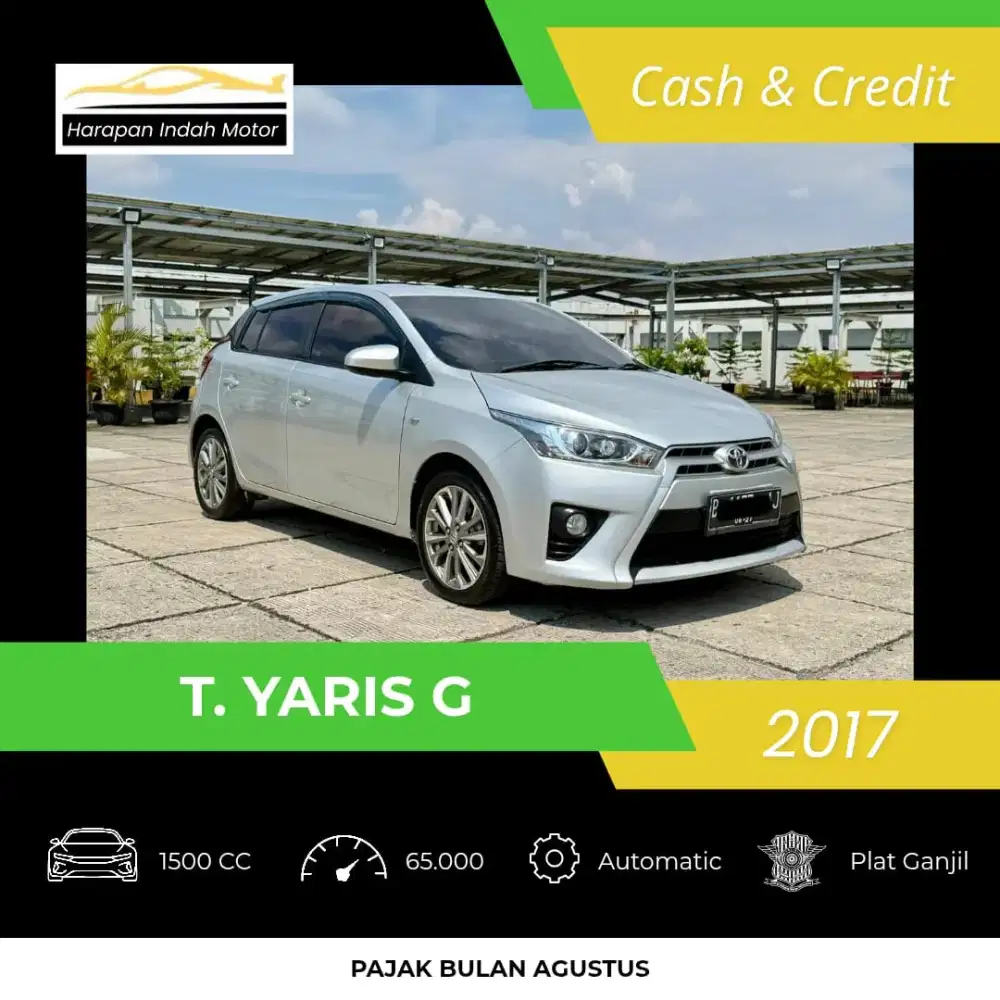 Toyota Yaris 1.5 G Matic 2017 Low KM 65RB Antik