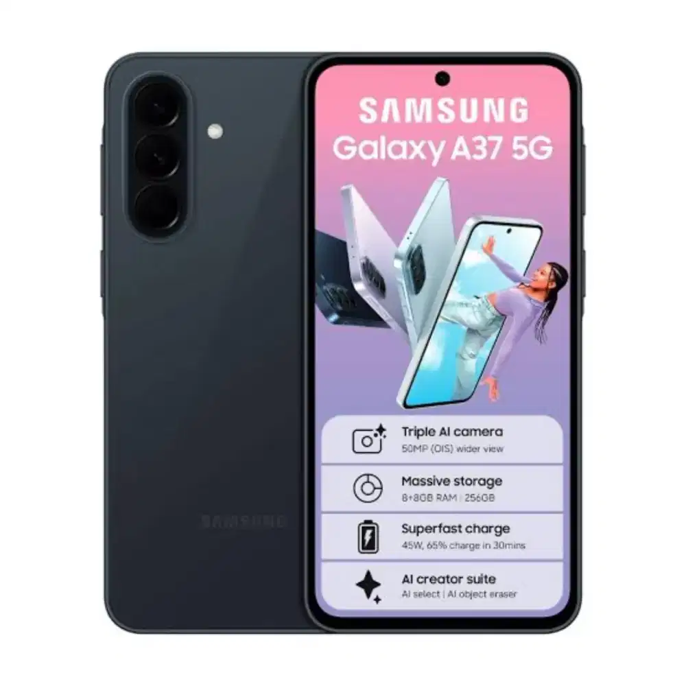 SAMSUNG A37 5G 8/256GB, CICILAN RINGAN SYARAT E-KTP