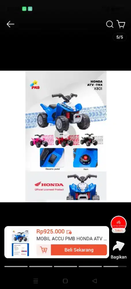 Jual mobil mainan anak