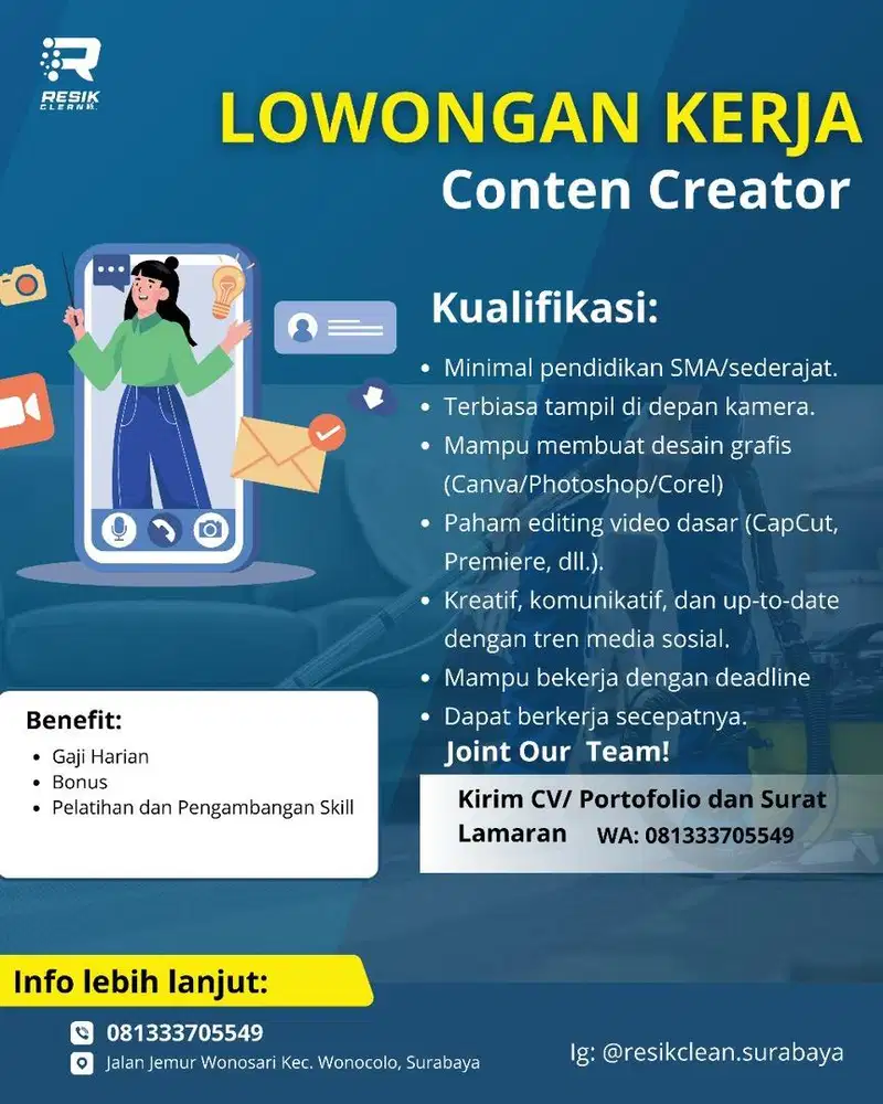 Butuh tenaga kerja cuci sofa