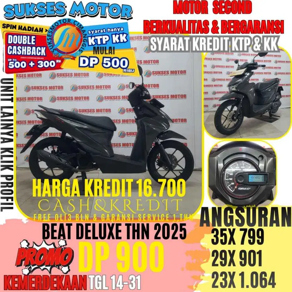 BEAT DELUXE TAHUN 2025 BERGARANSI CASHBACK UPTO 3OORBUAN