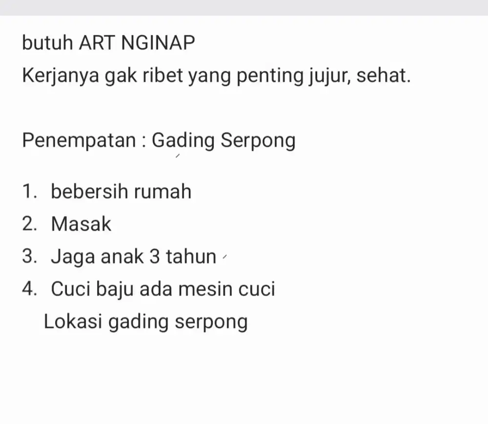 ART NGINAP di gading serpong