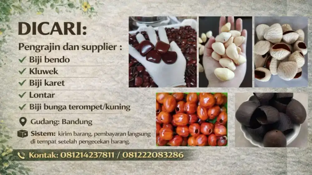 Dibutuhkan pekerja kerajinan