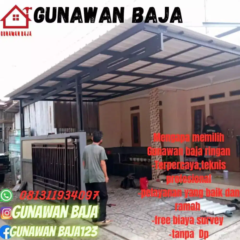 kanopi baja ringan