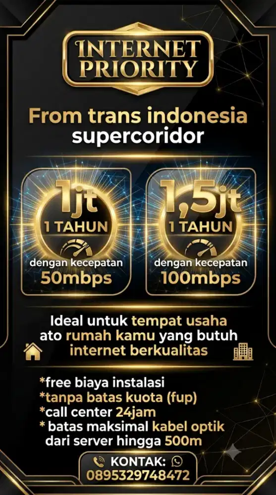 INTERNET WIFI PRIORITAS 6BLN ATO 1THN