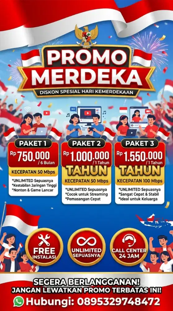INTERNET WIFI PRIORITAS 6BLN ATO 1THN