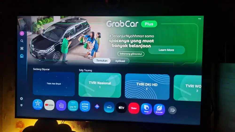 Di jual tv samsung smart tv 4K ua50cu8000