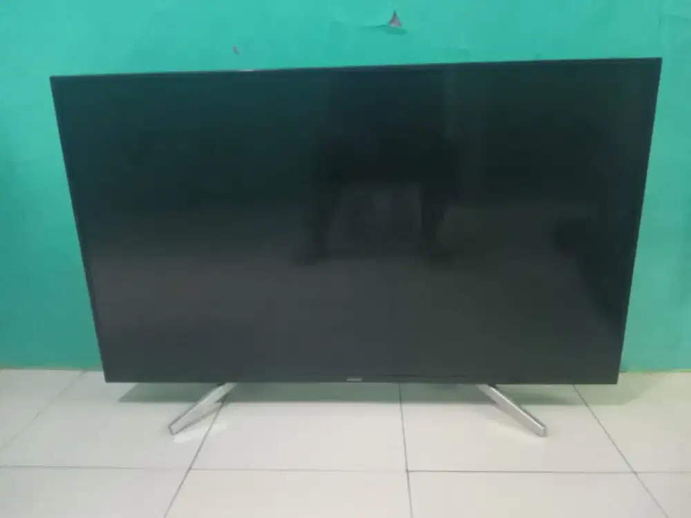 Jual TV Sony android 49x7500f kondisi blank suara ada gambar ga ada