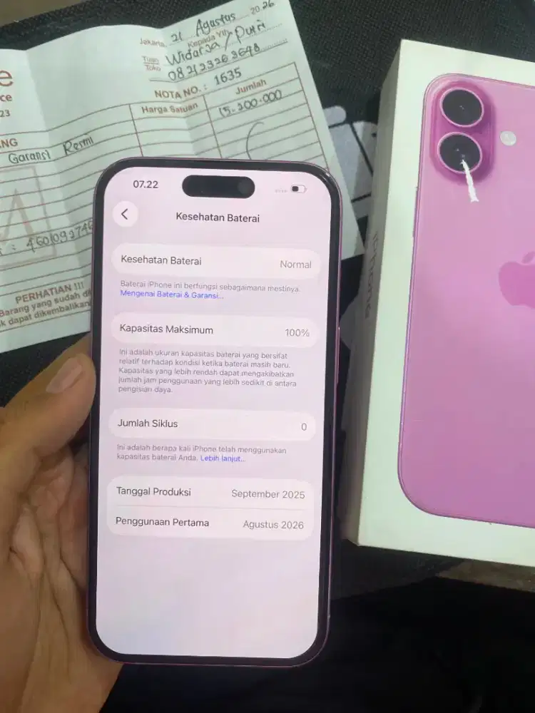 iPhone 16 128gb ibox buka segel