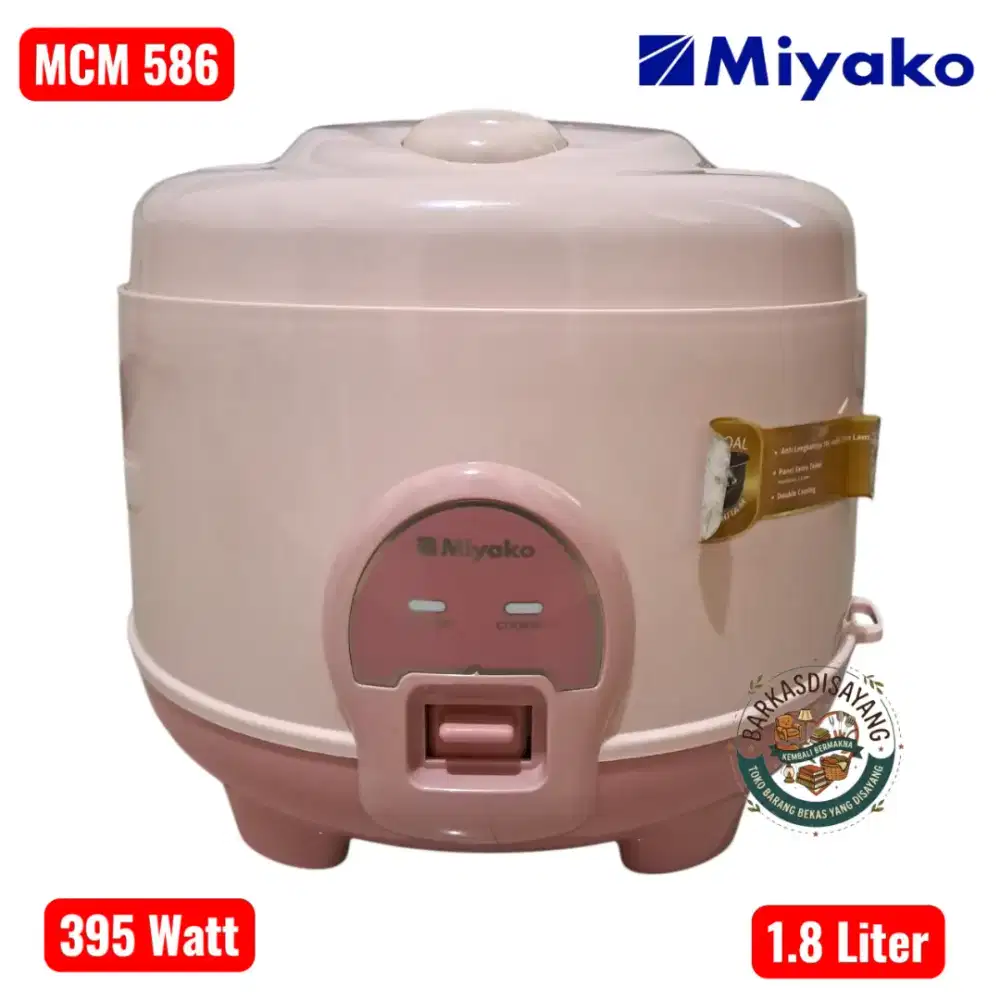 JUAL MURAH LIKE NEW RICE COOKER PENANAK NASI MIYAKO MCM 586 1.8L