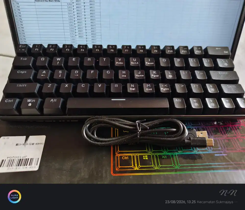 01. Keyboard Gaming Zyfriend KA6404 Switch Black