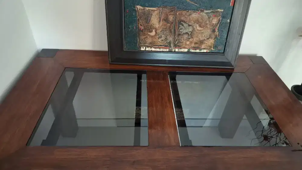 Meja Makan dari kayu jati - tanpa kursi