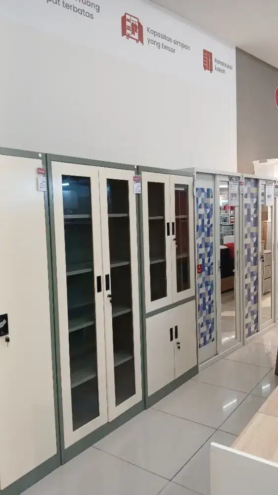 Lemari pakaian bahan besi, promo home kredit bunga 0%
