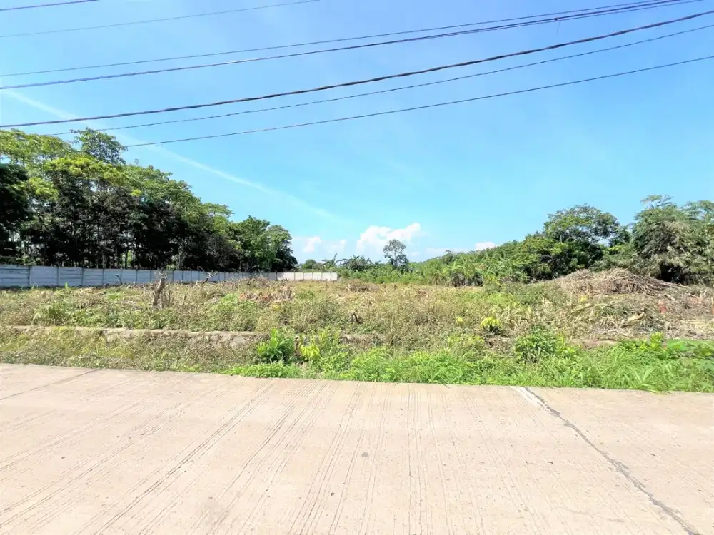 Dijual Tanah Kavling Tepi Jalan, 11 Menit ke Stasiun Jatake