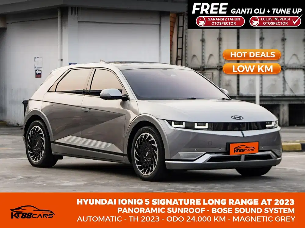 [BERGARANSI] HYUNDAI IONIQ 5 SIGNATURE LONG RANGE SLR TAHUN 2023 GREY