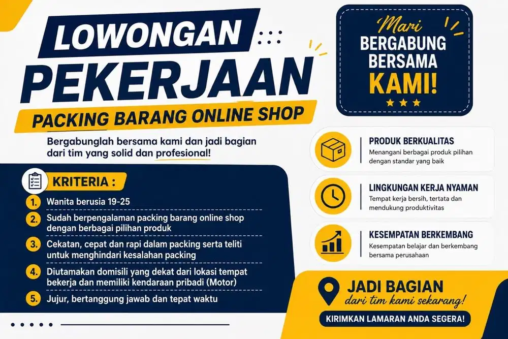 Dicari Jasa Packing Barang Online Shop daerah tangerang Lampu LED