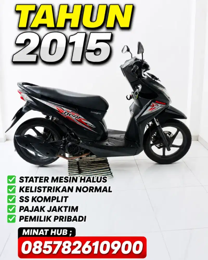 (PRIBADI)HONDA BEAT TH 2015 KELISTRIKAN STATE NORMAL