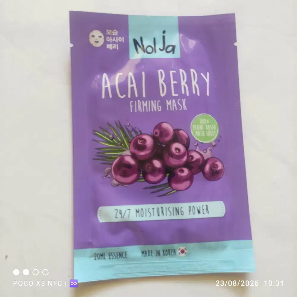 Nol ja acai berry firming mask