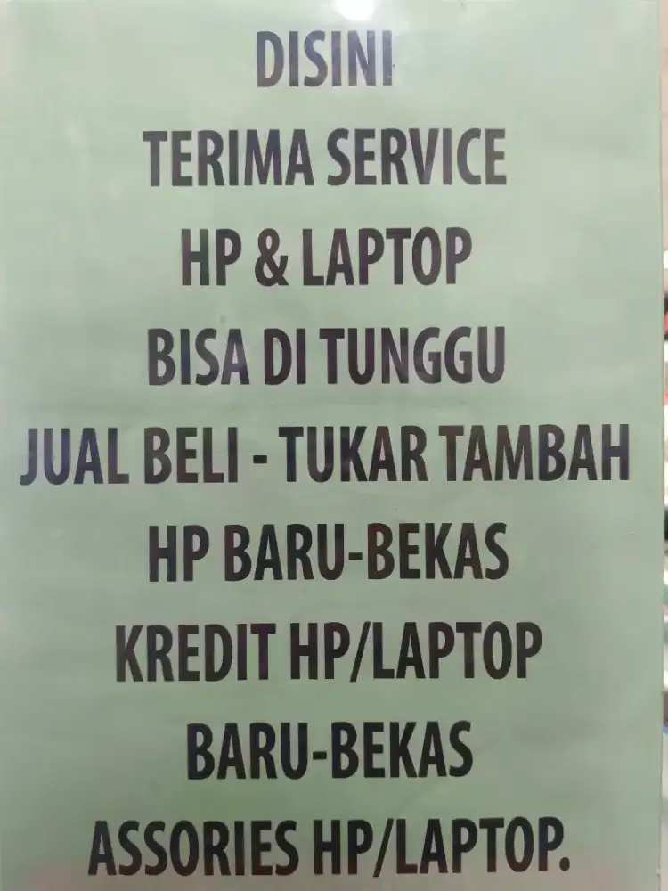 TERIMA SERVICE HANDPHONE ANDROID & I-PHONE & TABLET.