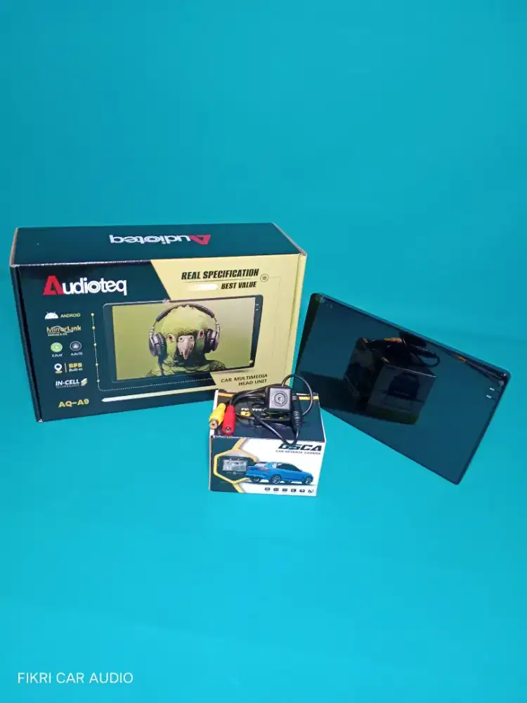 Head Unit Android Audioteq AQ-A9 9 Carplay 4GB/64GB & Camera Parkir