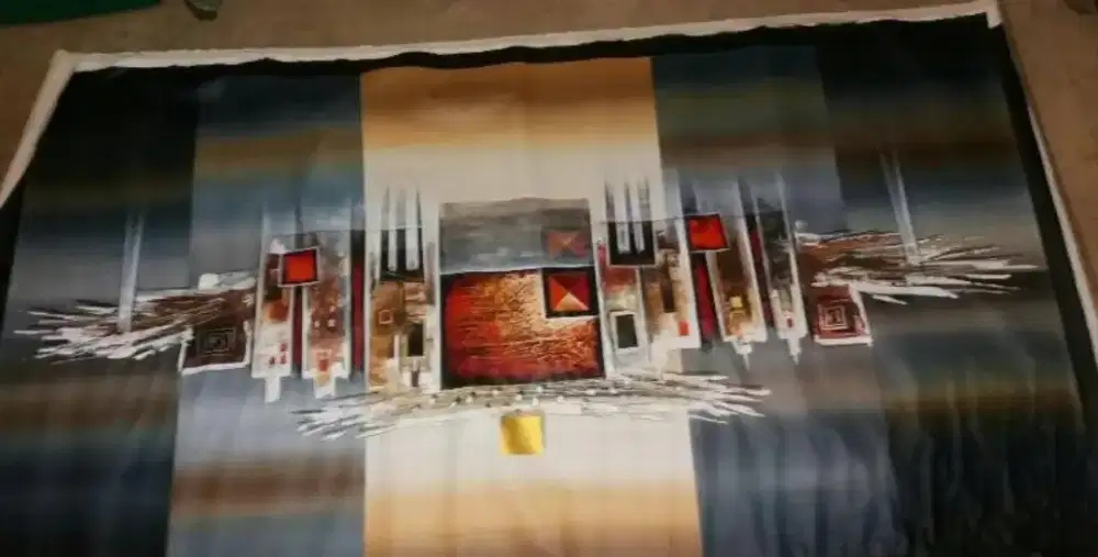 Lukisan Asli Art Pelukis Bali terkenal, kanvas besar, ada ttd, BU