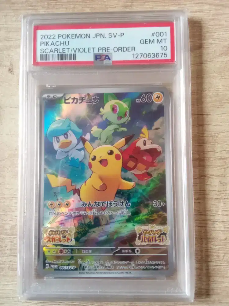 Pokemon Japanese SV-P Pikachu PSA 10