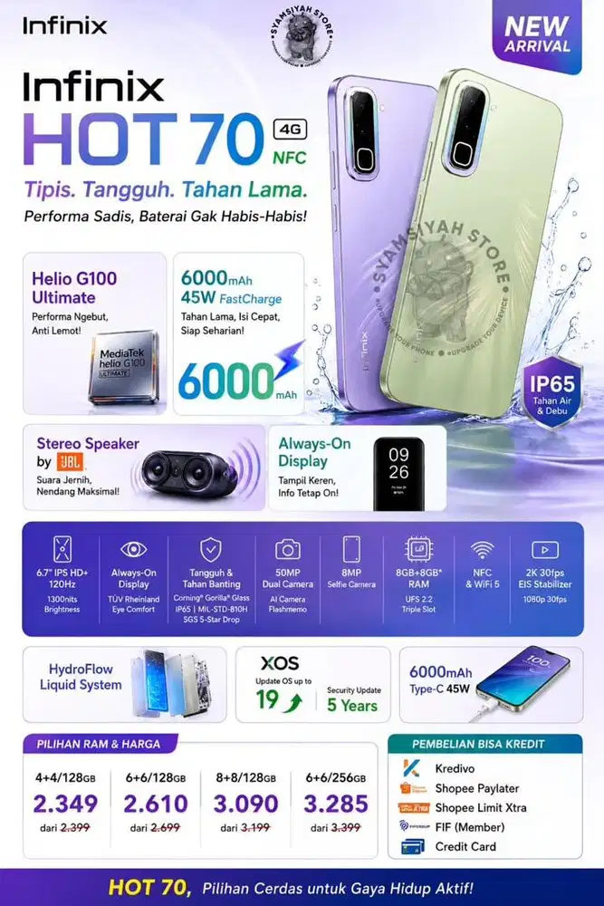 Infinix Hot 70 4G NFC